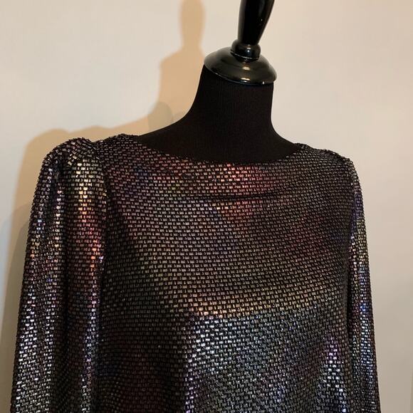 Free People Diamonds are Forever metallic shimmer party dress size Small NWT - Picture 3 of 13